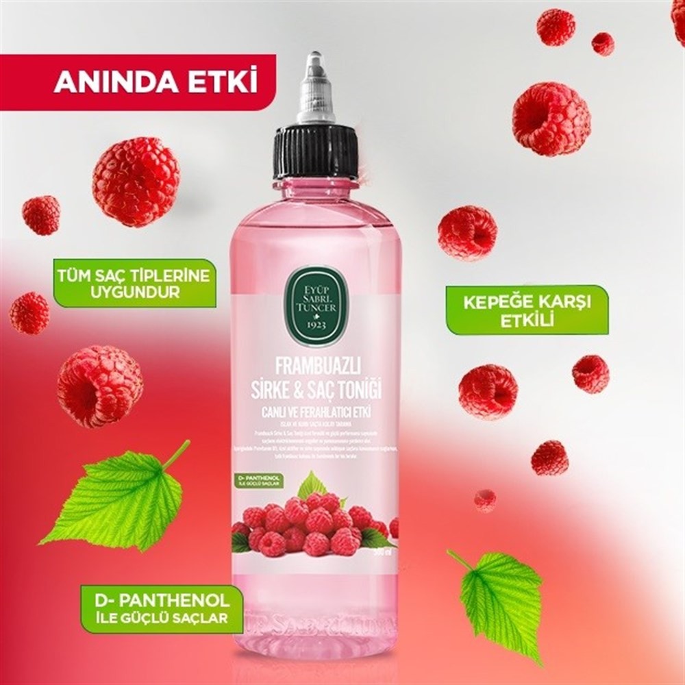 Eyüp Sabri Tuncer Frambuazlı Sirke &amp; Saç Toniği 500 ml