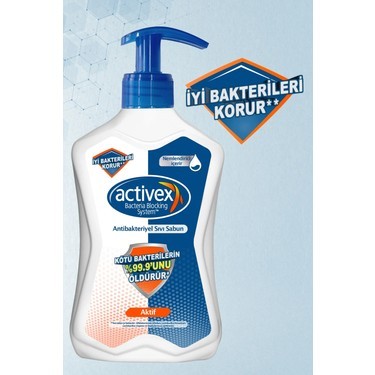 Activex Antibakteriyel Sıvı Sabun Aktif 500 ml