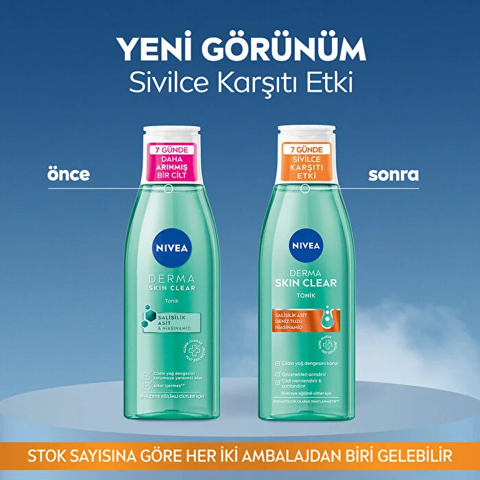 Nivea Derma Skin Clear Sivilce Karşıtı Tonik Niasinamid ve Salisilik Asit 200 ml