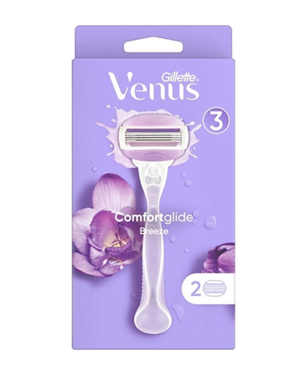 Gilette Venüs Comfort Glide Breeze Kadın Tıraş Makinesi +2 Yedek Başlıklı