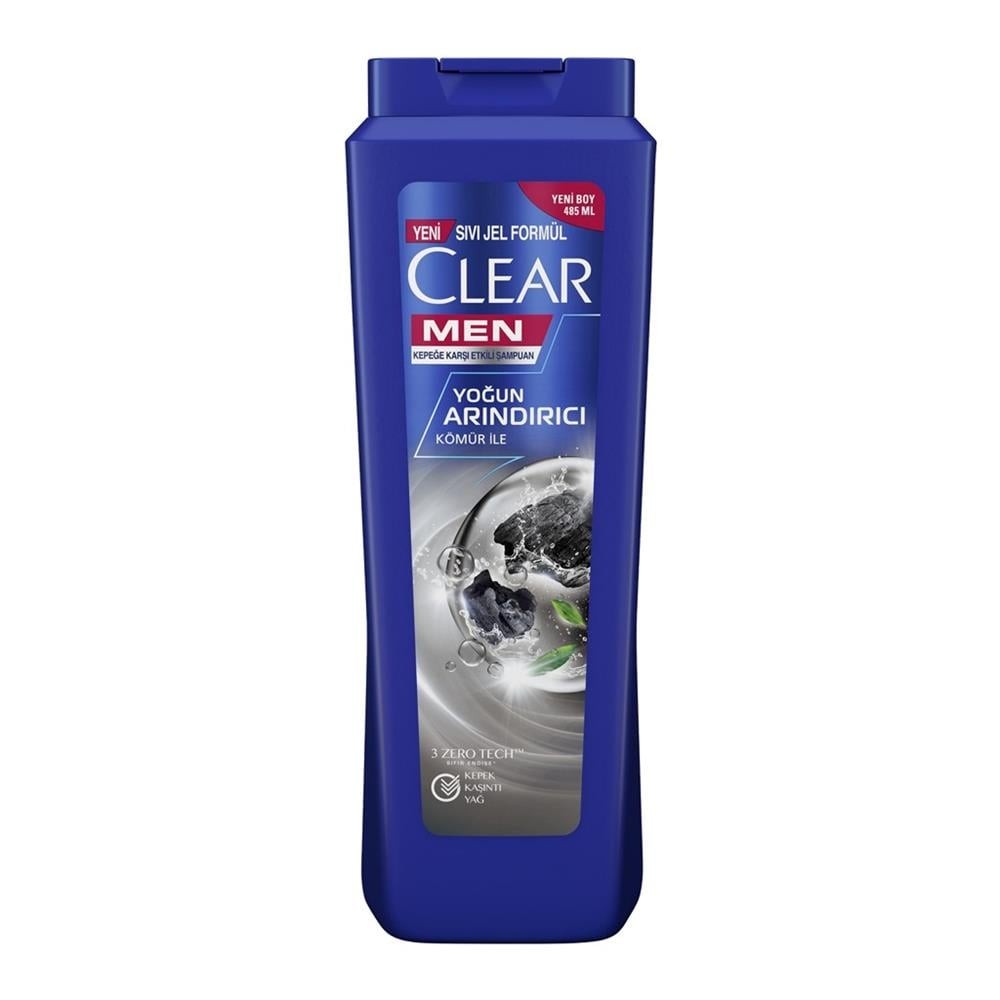 Clear Men Yoğun Arındırıcı Kepeğe Karşı Etkili Erkek Şampuan Kömür 350 ml