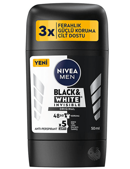 Nivea Men İnvisible Stick Erkek Deodorant B&amp;W Original 50 ml