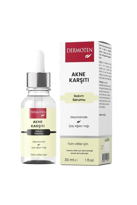 Dermoten Cilt Bakım Serumu 30ml Akne Karşıtı Niacimide&Çay Ağacı
