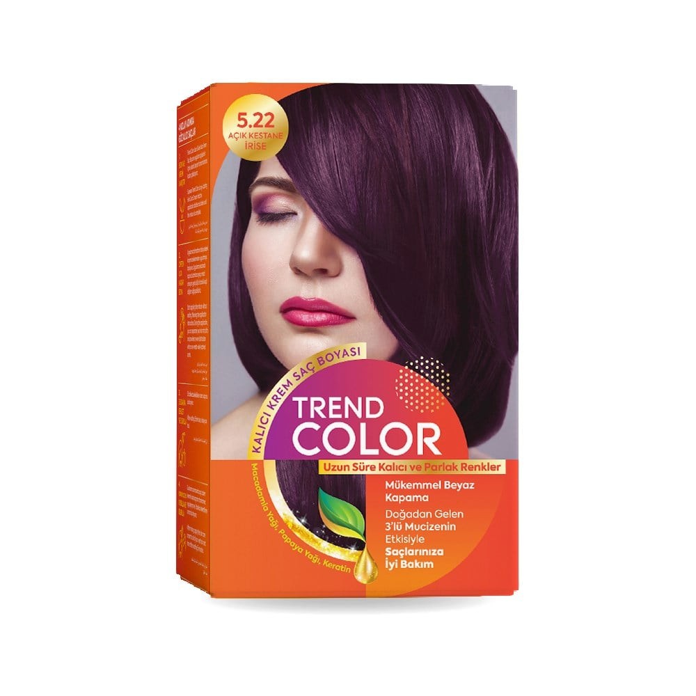 Trend Color Kit Saç Boyası 5.22 Açık Kestane