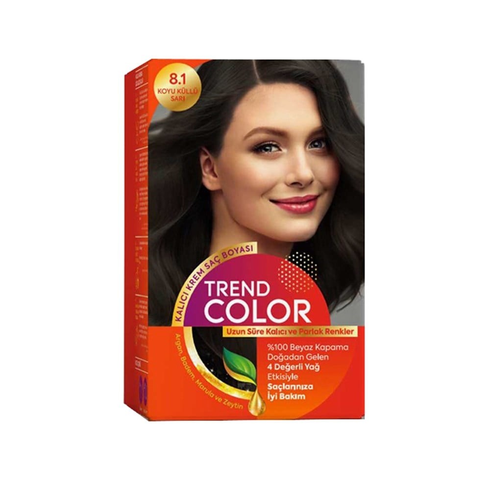 Trend Color Kit Saç Boyası 8.1 Koyu Küllü Sarı 50 ml