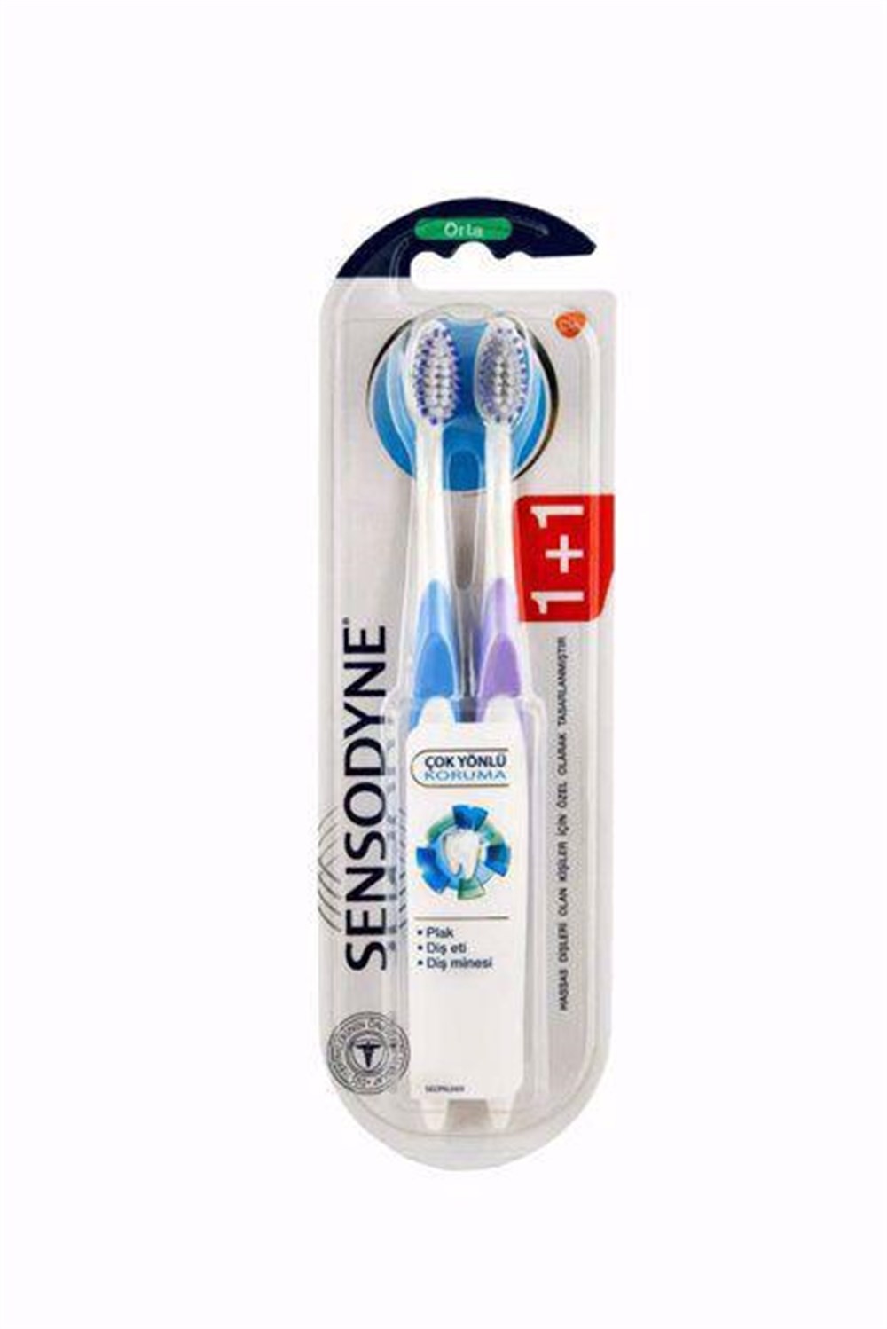 Sensodyne Diş Fırçası - Çok Yönlü Koruma Orta 1+1