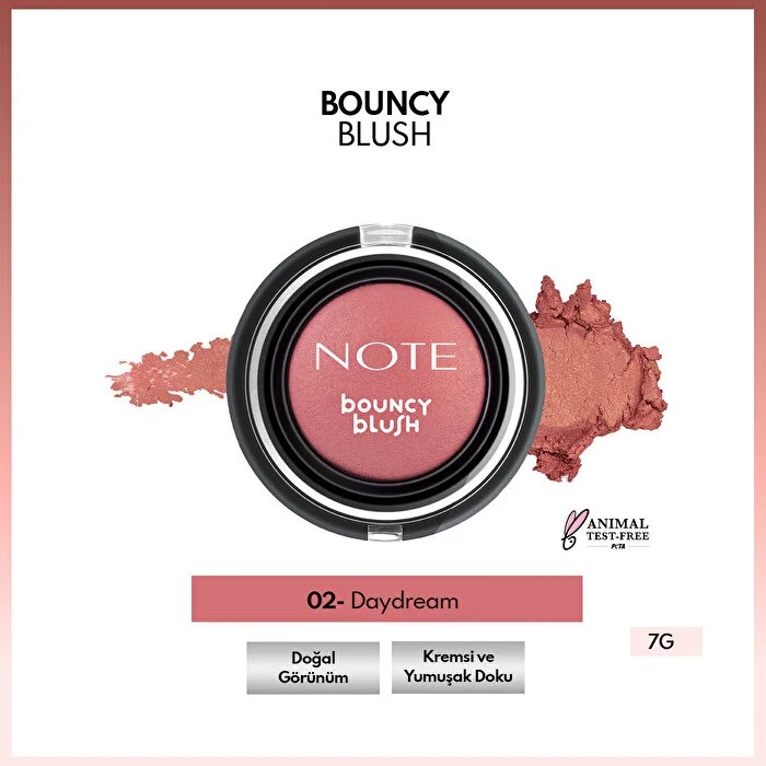 Note Bouncy Blush Allık 02 Daydream