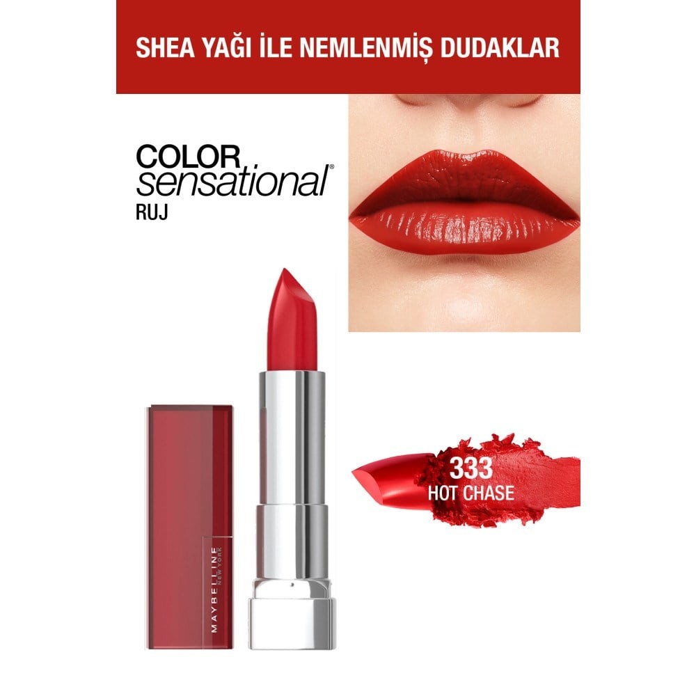 Maybelline New York Color Sensational Ruj 333 Hot Chase