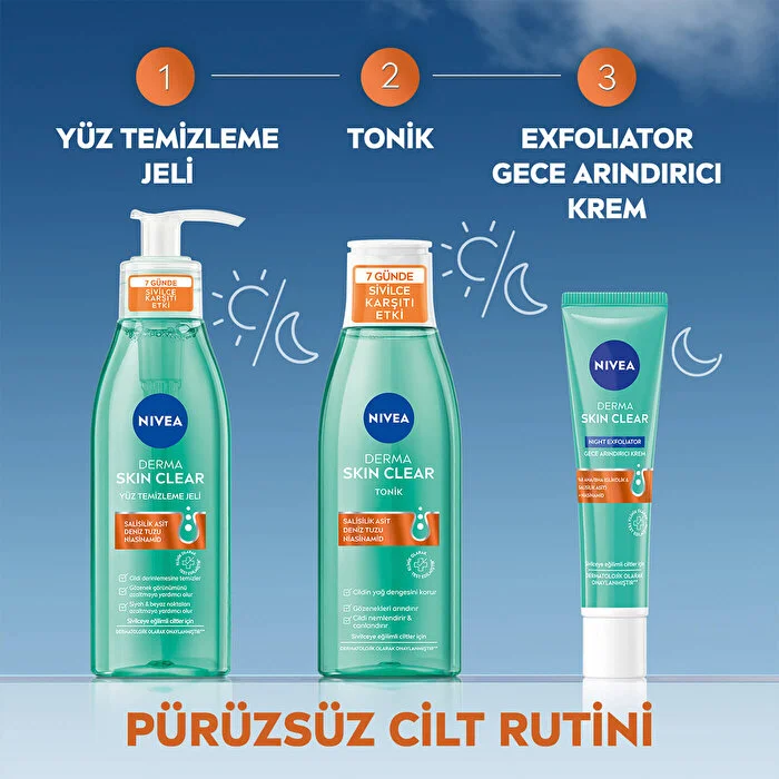 Nivea Derma Skin Clear Sivilce Karşıtı Tonik Niasinamid ve Salisilik Asit 200 ml