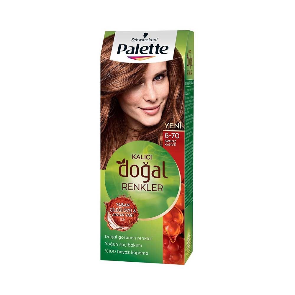 Palette Kalıcı Doğal Renkler Saç Boyası 6/70 Bronz Kahve
