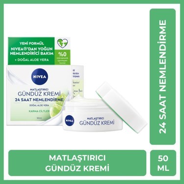 Nivea Face Care Gündüz Kremi 50ml Neml.Matlaştırıcı Aloe Vera Karma Cilt