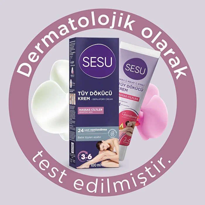 Sesu Tüy Dökücü Krem Hassas 100 ml