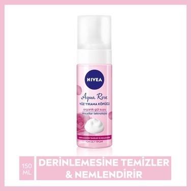 Nivea Aqua Rose Yıkama Köpüğü 150 ml