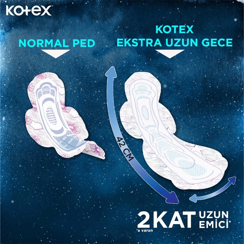 Kotex Ultra Ekstra Uzun Gece 9'lu Hijyenik Ped