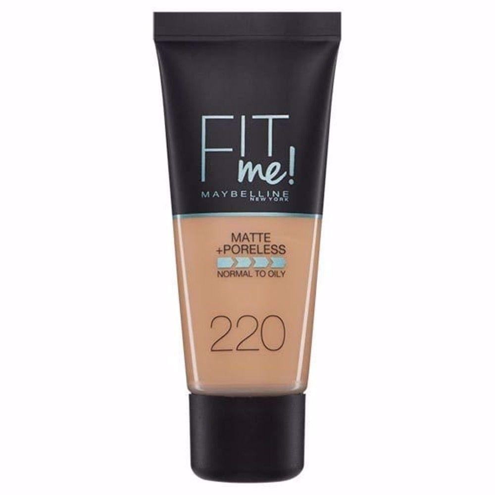 Maybelline New York Mat Fondöten Fit Me Matte Poreless Foundation 220