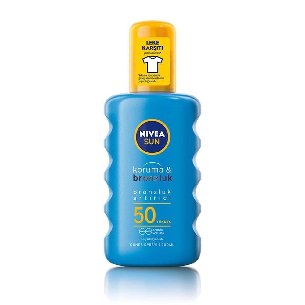 Nivea Sun Koruma &amp; Bronzluk Arttırıcı Güneş Spreyi 50 Faktör 200 ml