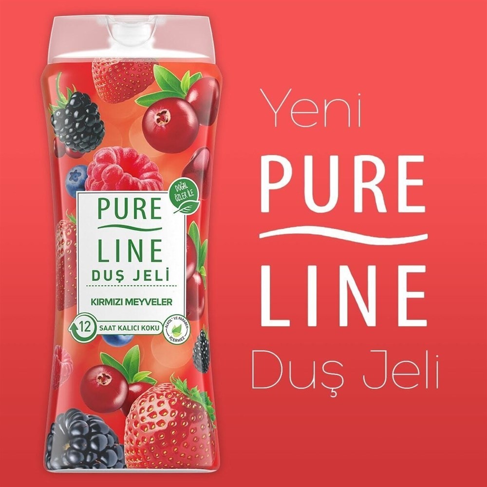Pure Line Duş Jeli Kırmızı Meyveler 400 ml