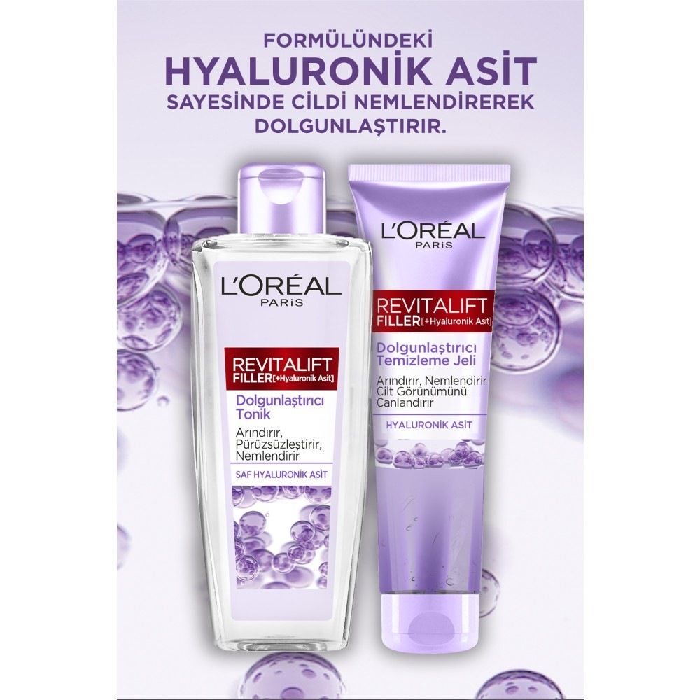 Loreal Paris Revitalift Filler Hyaluronik Asit Dolgunlaştırıcı Yüz Temizleme Jeli 150 ml