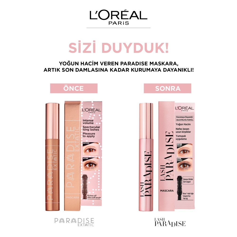 Loreal Paris Lash Paradise Siyah Maskara