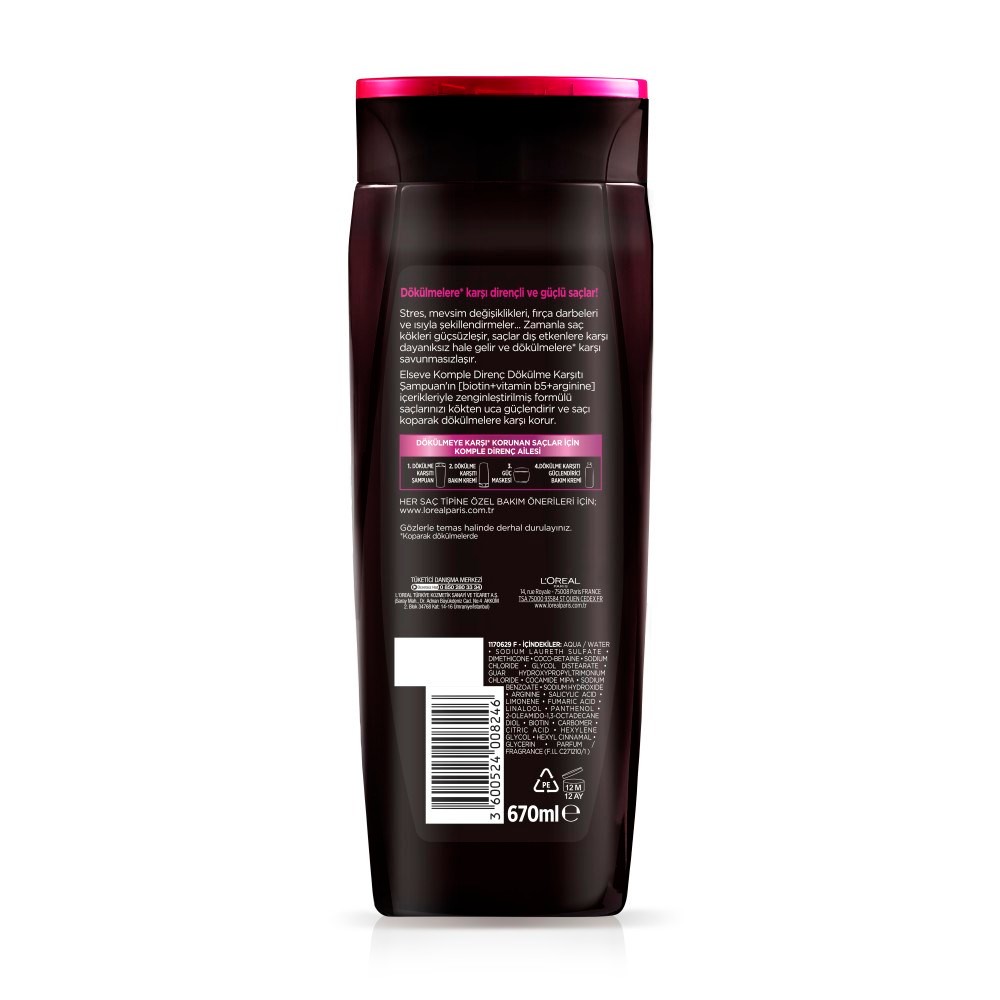 Loreal Paris Elseve Şampuan Arginine 670 ml