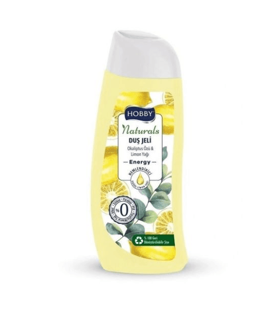 Hobby Duş Jeli Naturals Energy Okaliptüs Özü Limon Yağı 500 ml