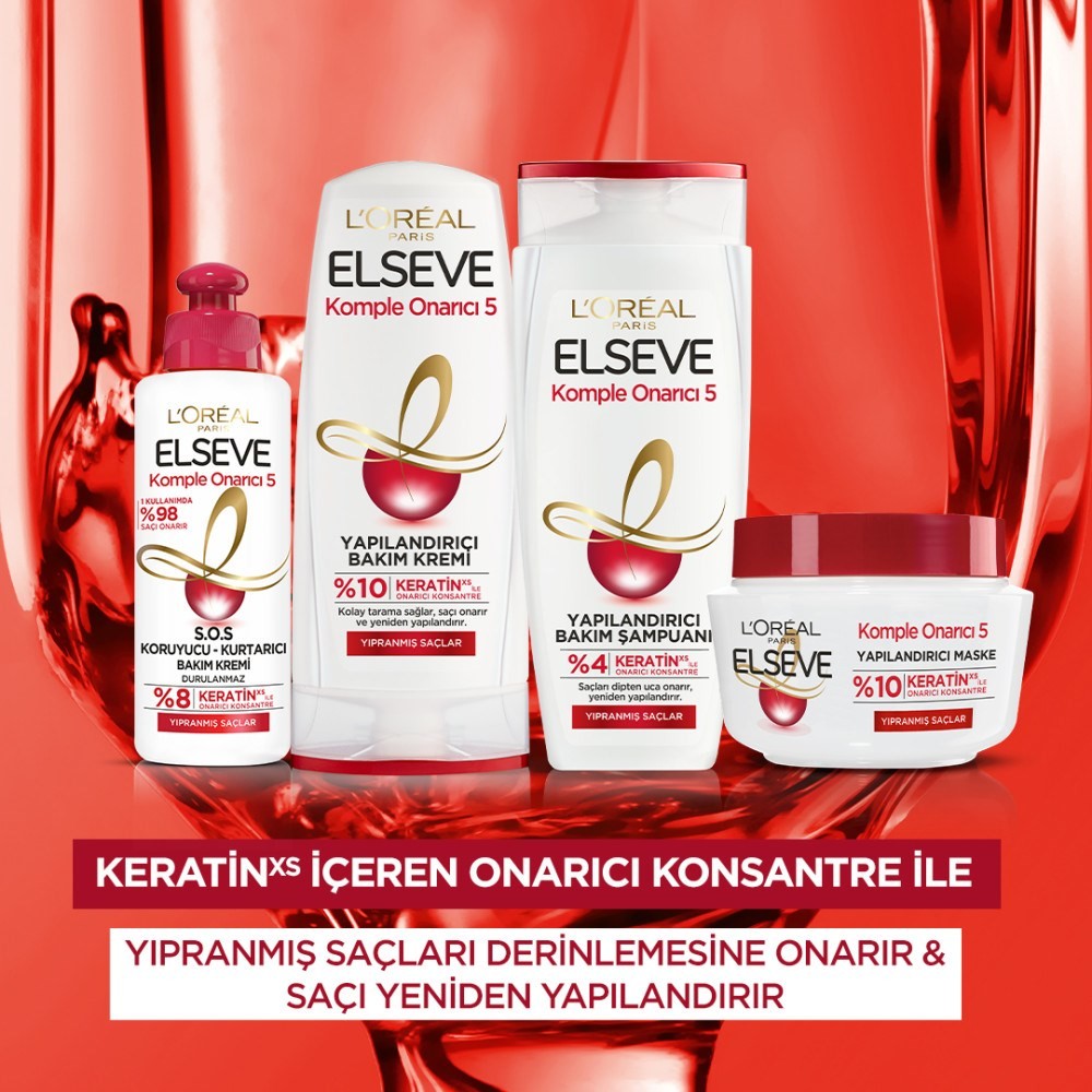 Loreal Paris Elseve Şampuan Komple Onarıcı 5 Yapılandırıcı Bakım 450 ml