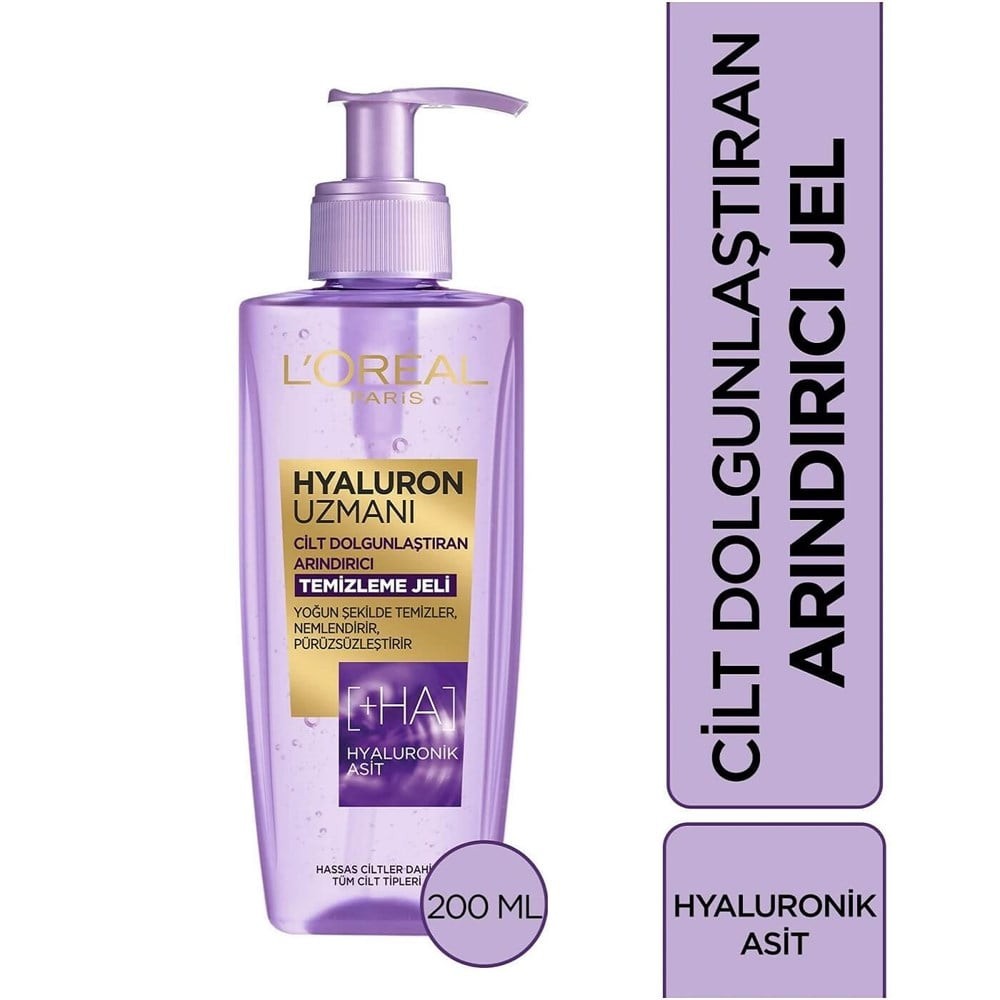Loreal Paris Yüz Yıkama Jeli Hyaluron Uzmanı 200 ml