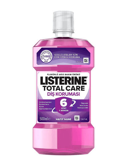 Listerine Ağız Bakım Suyu Mouthwash Total Care Zero 500 ml