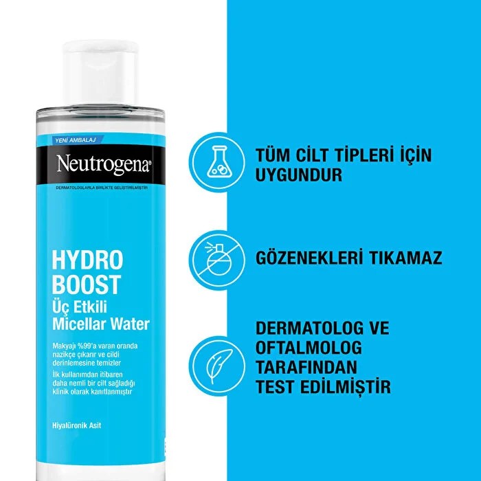 Neutrogena Hydro Boost Üç Etkili Micellar Makyaj Temizleme Suyu 400 ml