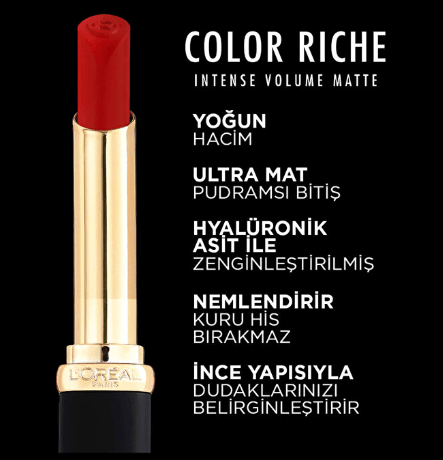 Loreal Color Riche Vol. Matte Ruj 188 Rose Actıvıst