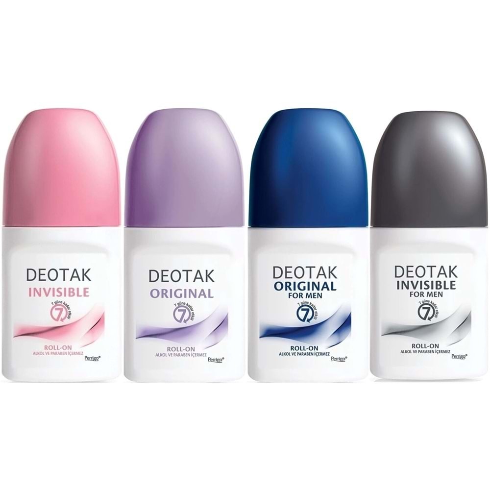 Deotak Erkek Roll On Deodorant Invisible For Men 35 ml