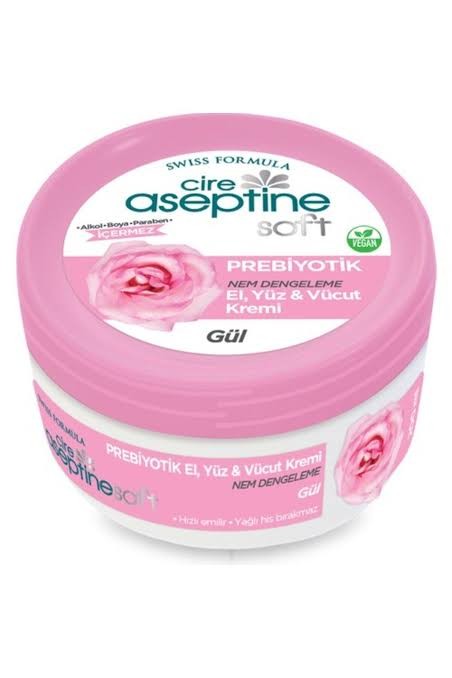 Cire Aseptine Prebiyotik Soft Krem Gül El, Yüz ve Vücut 200 ml