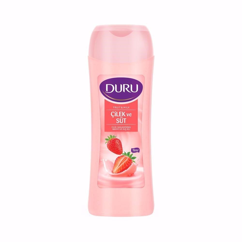 Duru Duş Jeli - Çilek ve Süt Özlü 450 ml