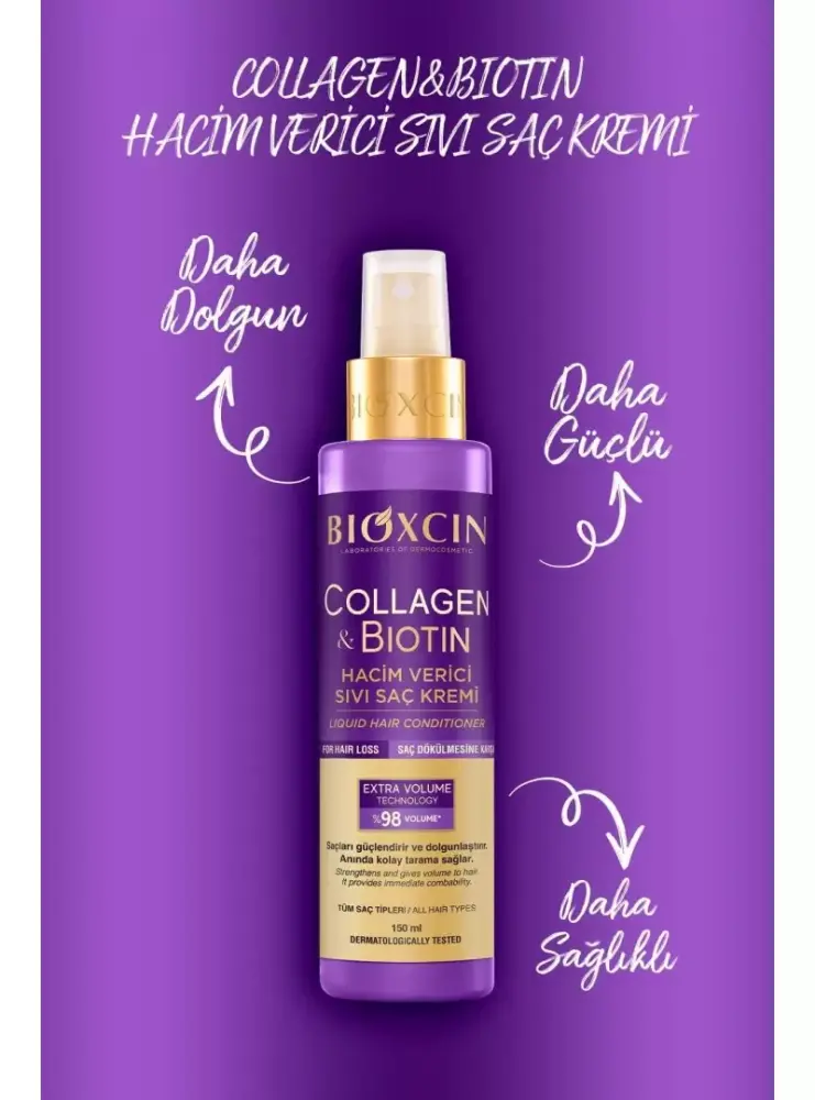 Bioxcin Collagen & Biotin Hacim Verici Sıvı Saç Kremi 200 ml | BIOXCIN