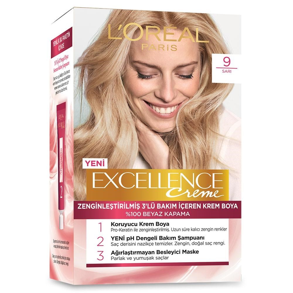 Loreal Paris Excellence Creme Saç Boyası 9.0 Sarı