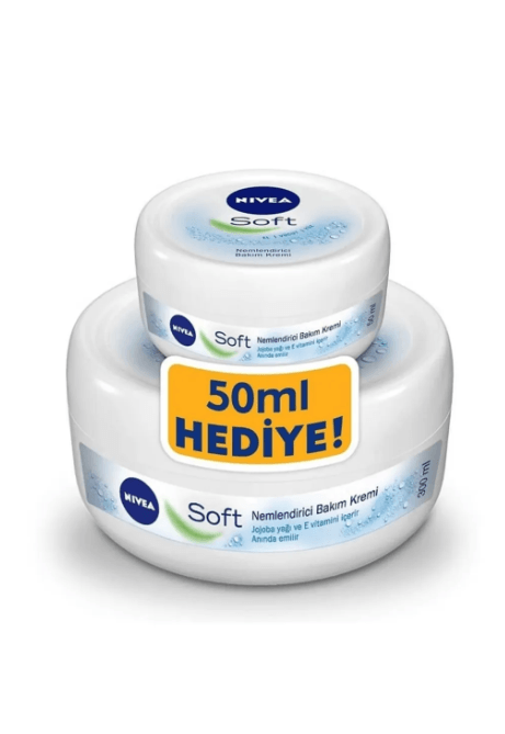 Nivea Soft Nemlendirici Bakım Kremi 300 ml+50 ml Hediye