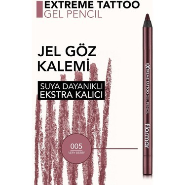 Flormar Göz Kalemi Extreme Tattoo Gel Pencil No:05 Very Berry