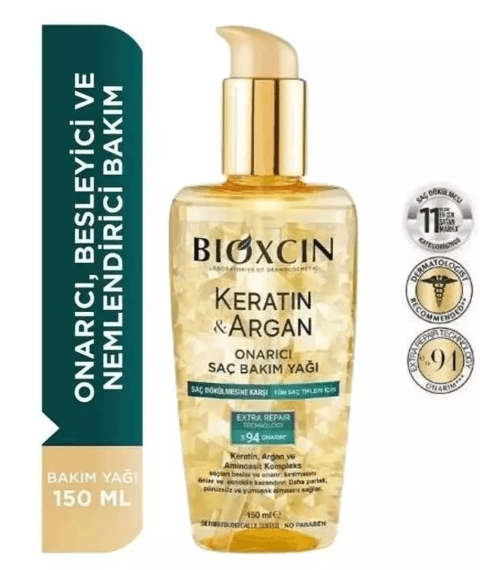 Bıoxcın Keratın-Argan Saç Bakım Yağı 150 ml