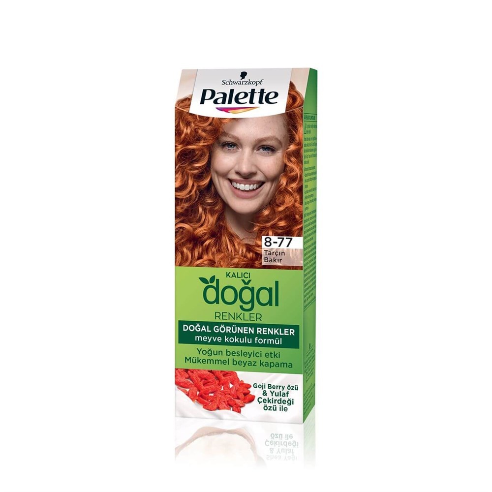 Palette Saç Boyası Kalıcı Doğal Renkler Tarçın Bakır 8-77