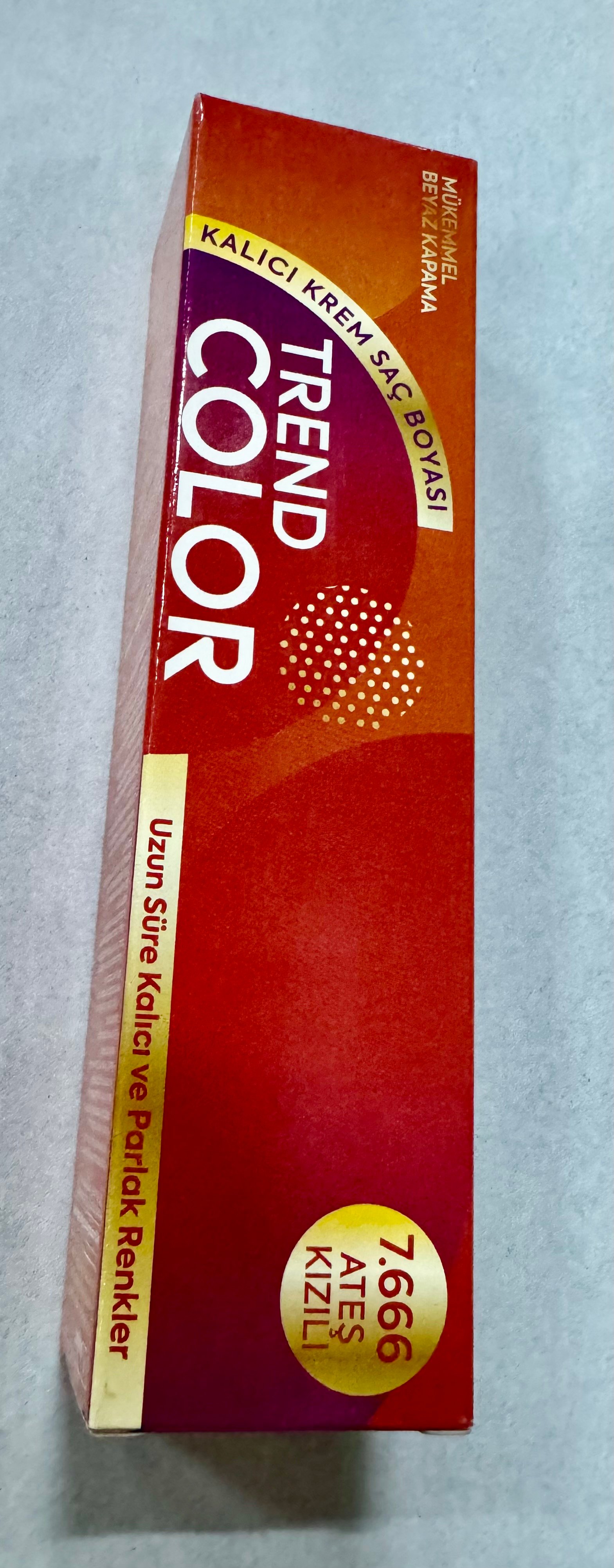 Trend Color Tüp Saç Boyası 7.666 Ateş Kızılı 50 ml