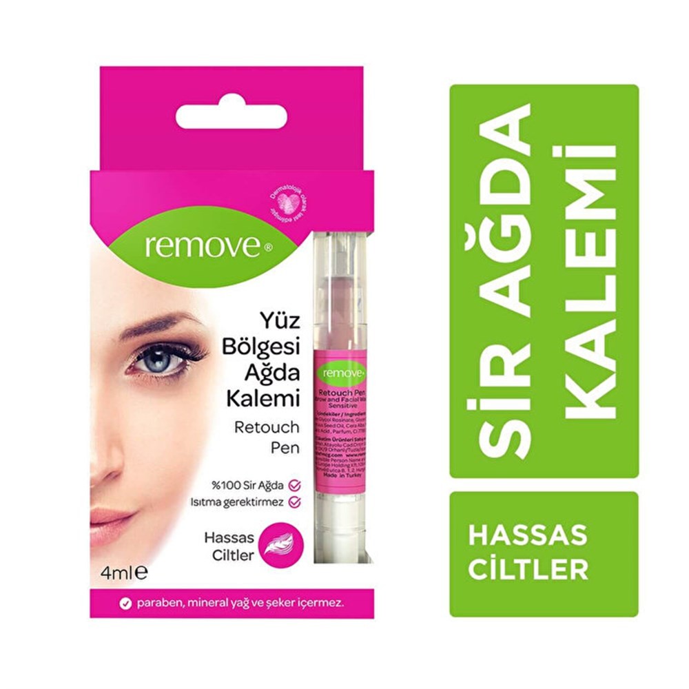 Remove Retouch Pen Yüz Bölgesi Sir Ağda Kalemi Hassas Ciltler 4 ml