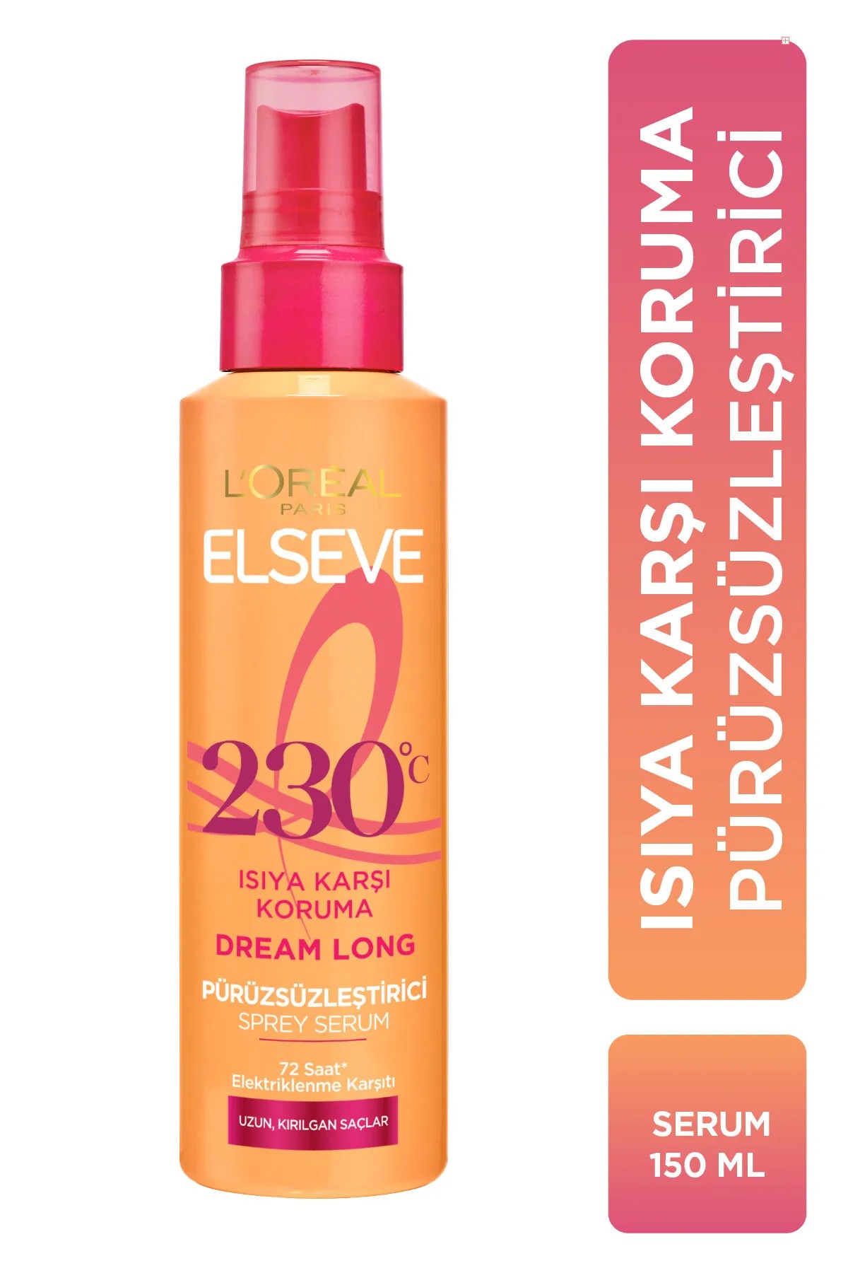 Elseve Dream Long Isı Koruyucu & Pürüzsüzleştirici Sprey Serum 150 Ml