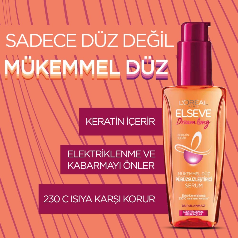 Loreal Paris Elseve Saç Bakım Serumu - Pürüzsüzleştirici Etki Dream Long 100 ml