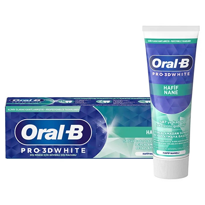 Oral-B Diş Macunu Pro 3D White Hafif Nane 75 ml