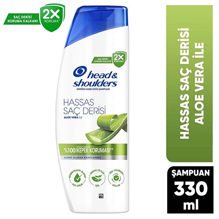 Head & Shoulders Şampuan Hassas Saç Derisi Kepek Karşıtı Aloe Vera 330 ml