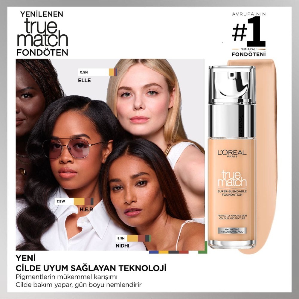 Loreal Paris Fondöten - True Match Foundation 4D