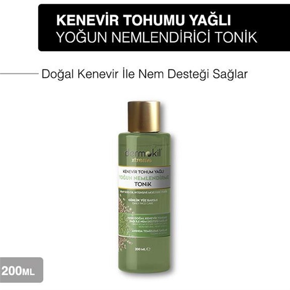 Dermokil Tonik Kenevir Tohumu Yağlı Yoğun Nemlendirme Etkili 200 ml