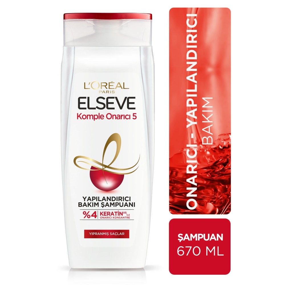 Loreal Paris Elseve Komple Onarıcı 5 Yapılandırıcı Bakım Şampuanı 670 ml