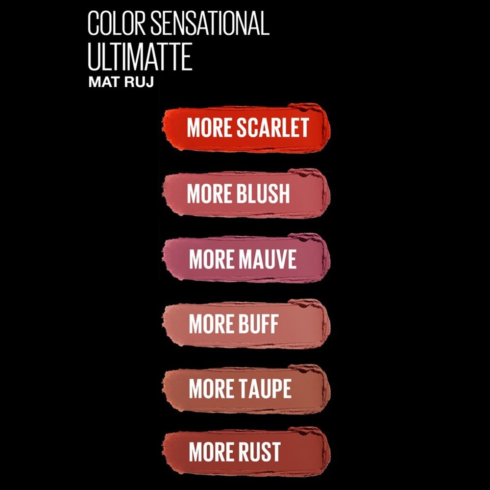 Maybelline New York Color Sensational Ultimatte Mat Ruj 899 More Rust