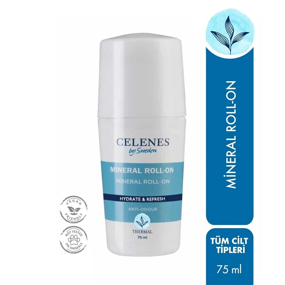 Celenes By Sweeden Thermal Mineral Roll-On Deodorant Unisex 75 ml